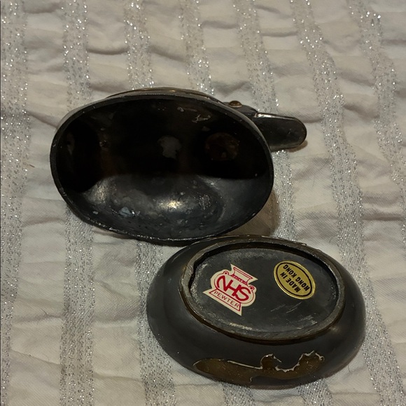 Pewter and Brass Duck trinket box - Picture 5 of 6